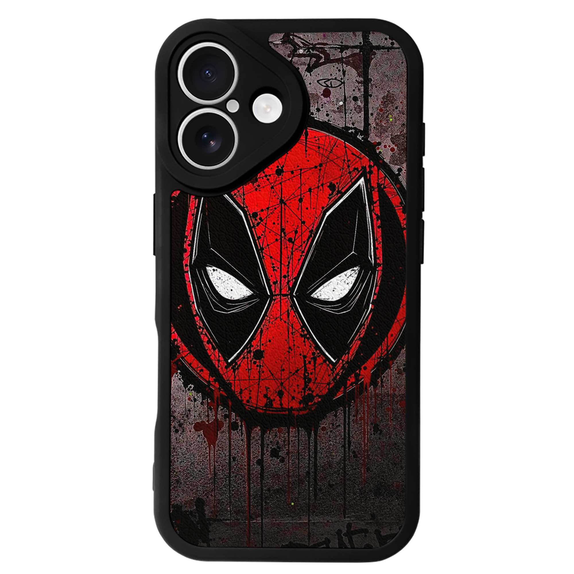 （画像用） Deadpool デッドプール 【iPhone 16シリーズ対応】シリコンスマホケース（レザー調） 材質：シリコン